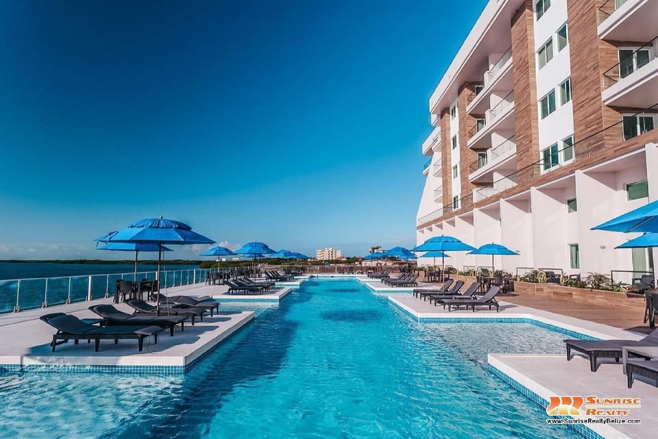 Pool at Sunset Caribe just steps away from our veranda