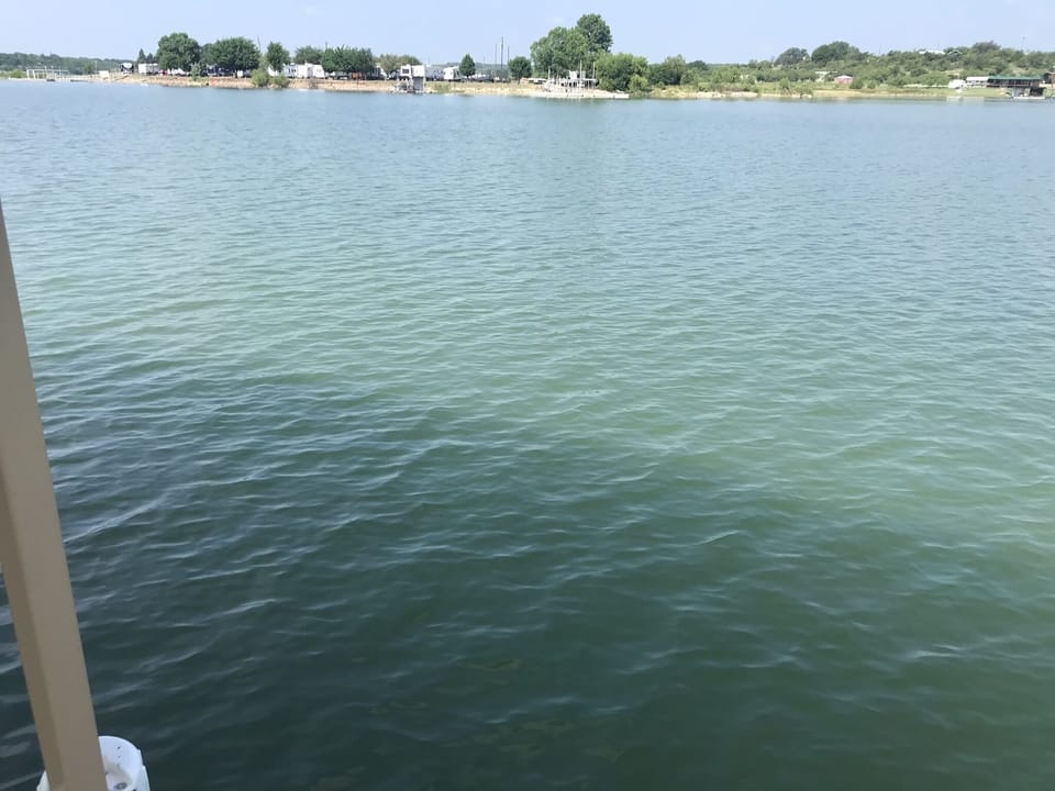“No Wake” cove to kayak and swim out in front of the boat dock