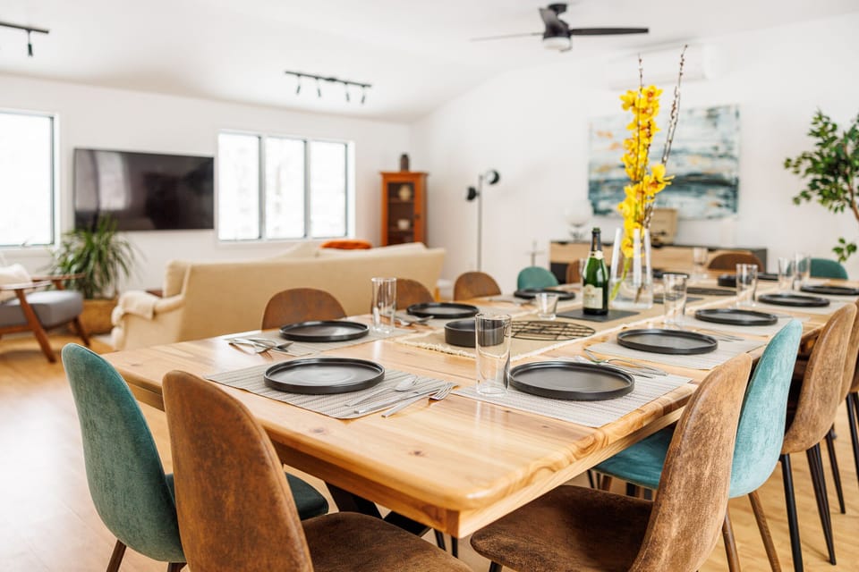 “Lots of memories were made in the game room and the looooong dining table”