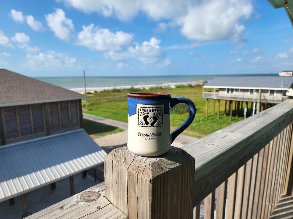 Take in the views over a cup of coffee