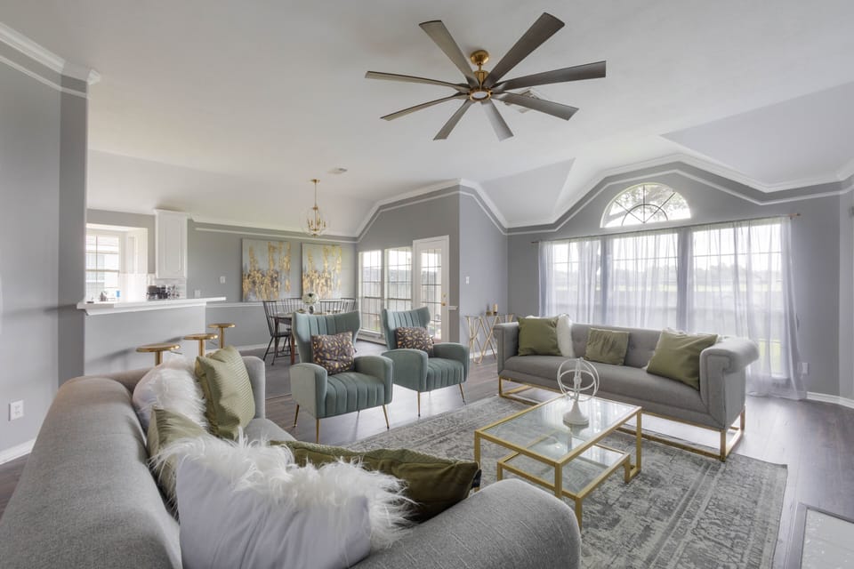 Experience ultimate relaxation in our cozy living room sanctuary.