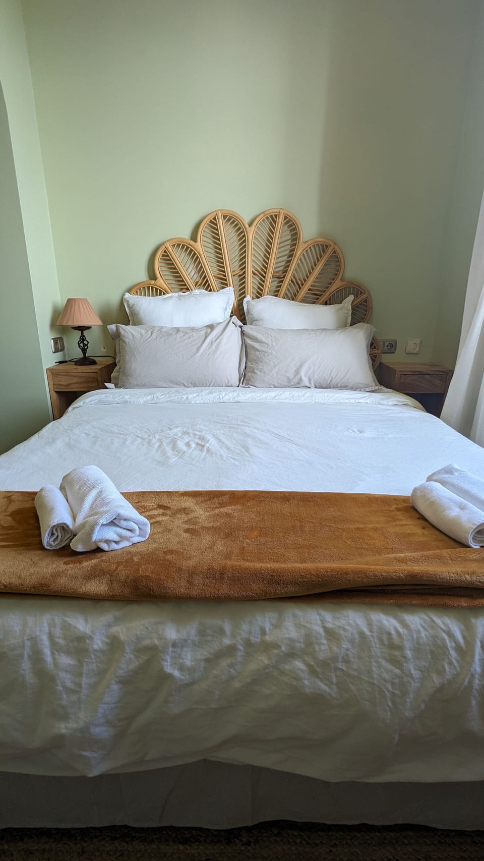 Drift to sleep in a comfortable bed after a wonderful day outside.