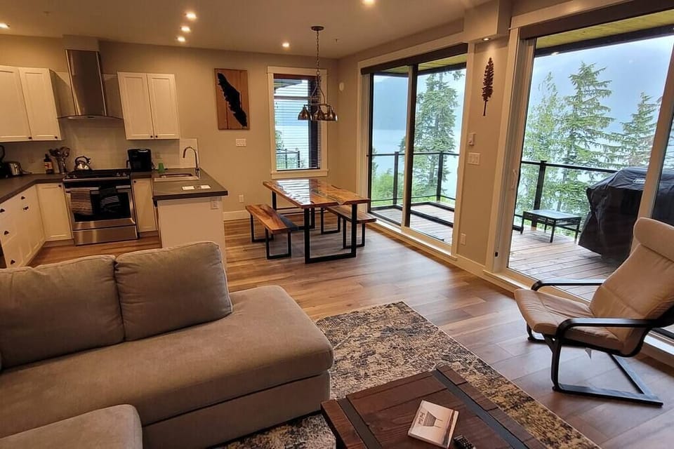 Kitchen and living area