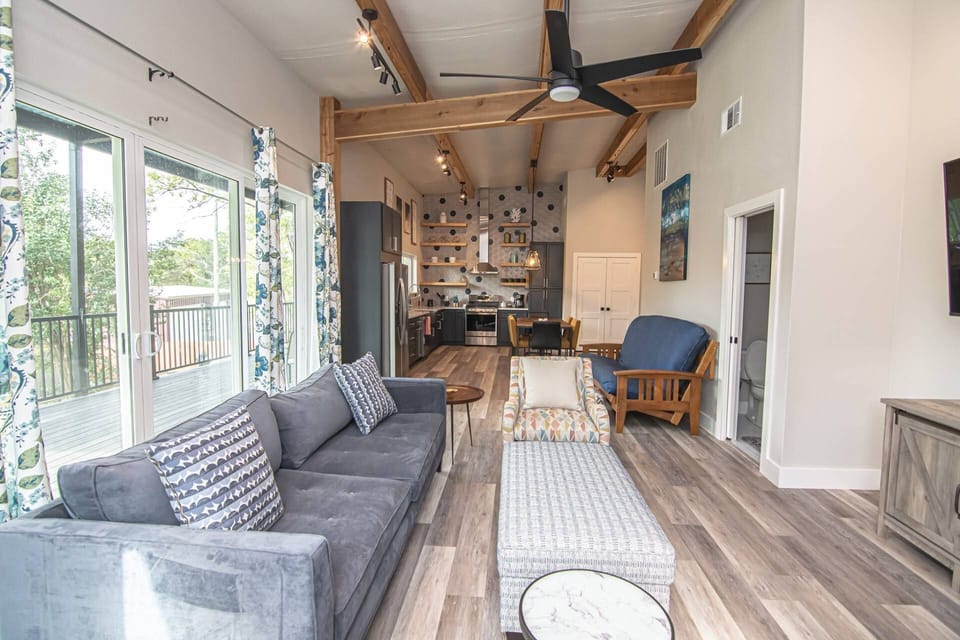 Living Room to Kitchen/Dining Area