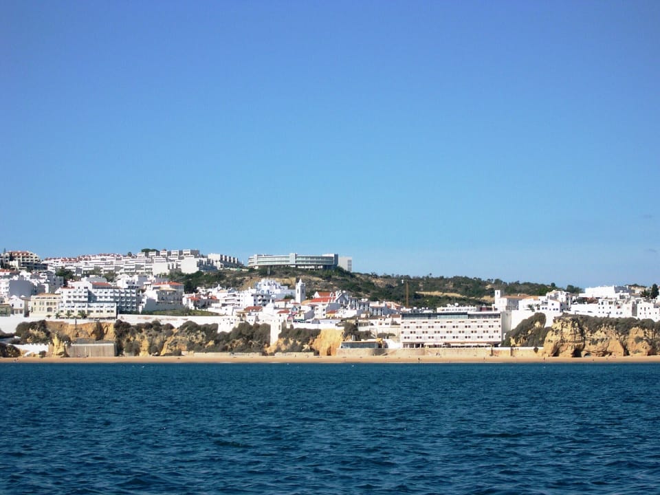 Albufeira view from the sea

