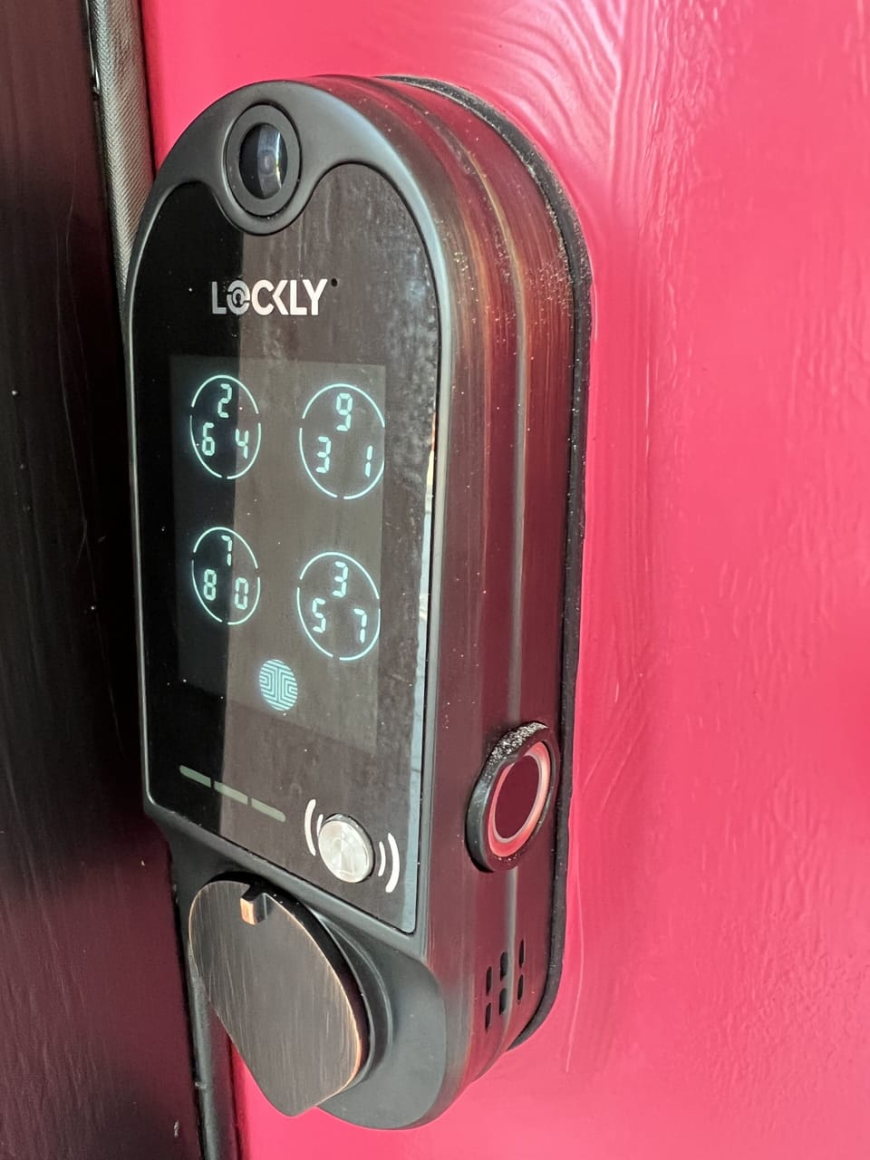 Smart lock for keyless entry.   Code is provided day of arrival. 