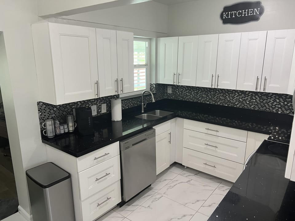 Full-service kitchen is fully functional.