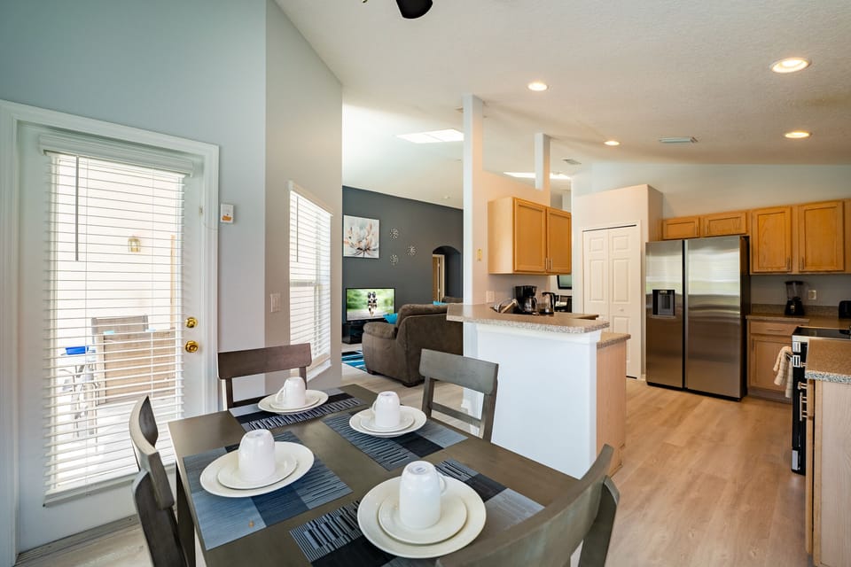 View of kitchen from breakfast nook