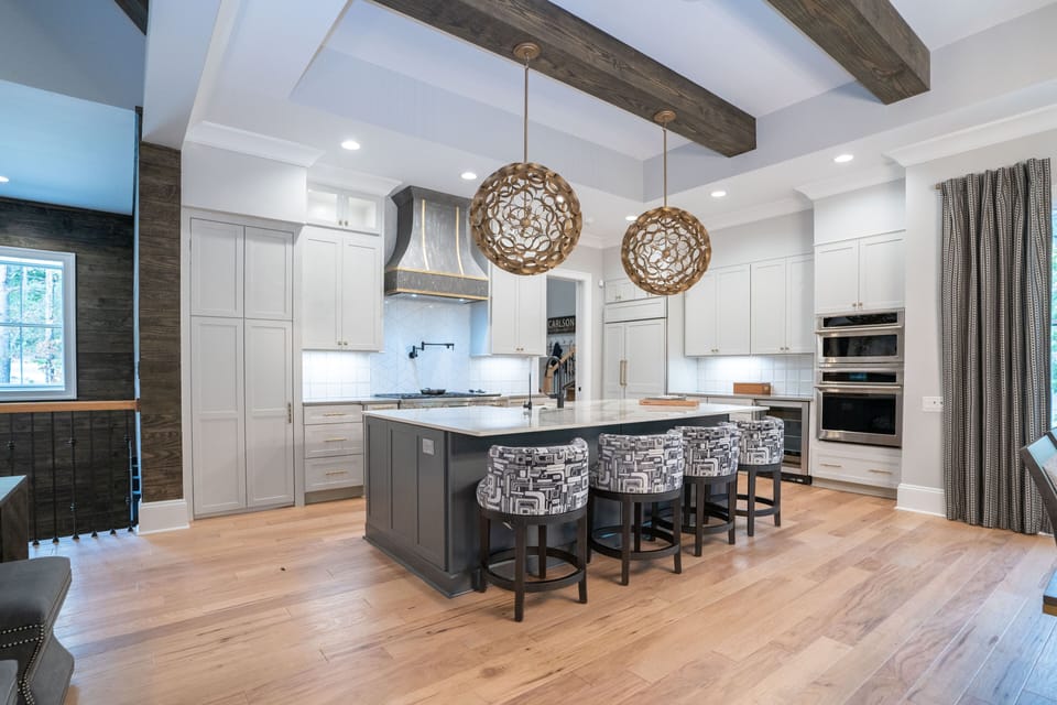 Gourmet Kitchen with private pantry 
5 Burner Gas Grill w/ oven. Advantium Oven