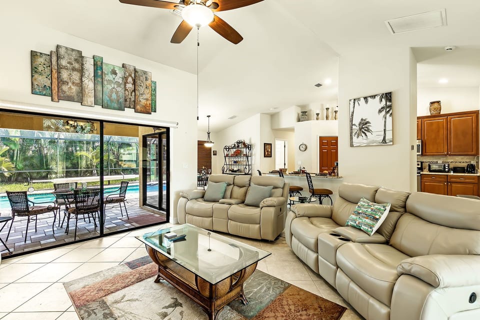 Living Room w/ Pool View