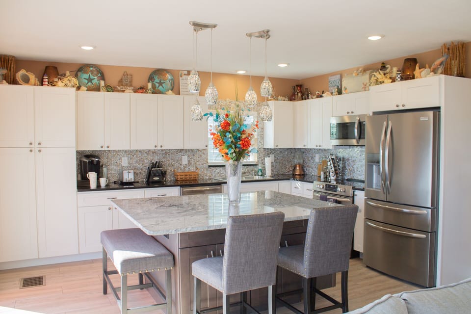 This fully outfitted kitchen is stocked to be your culinary home away from home.