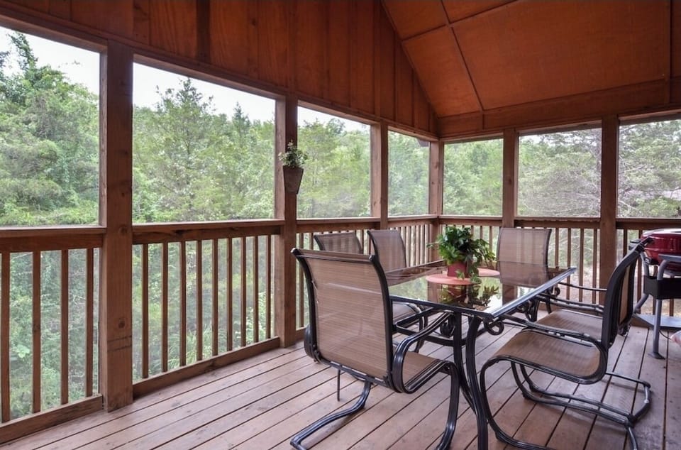 Screened in back porch