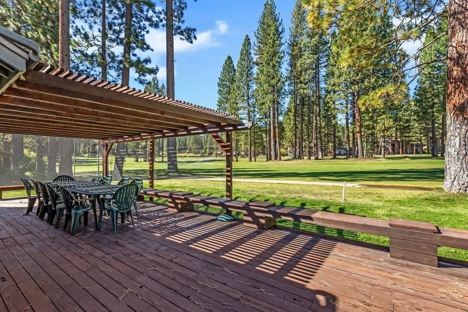 Large covered deck