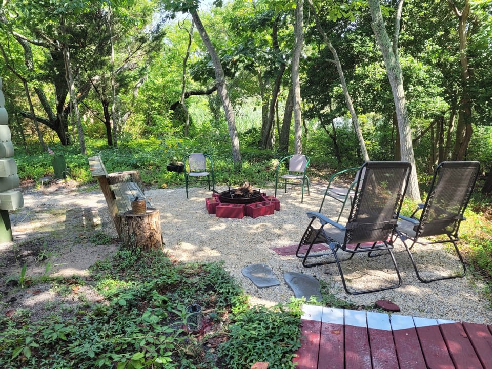 Our very private backyard.  