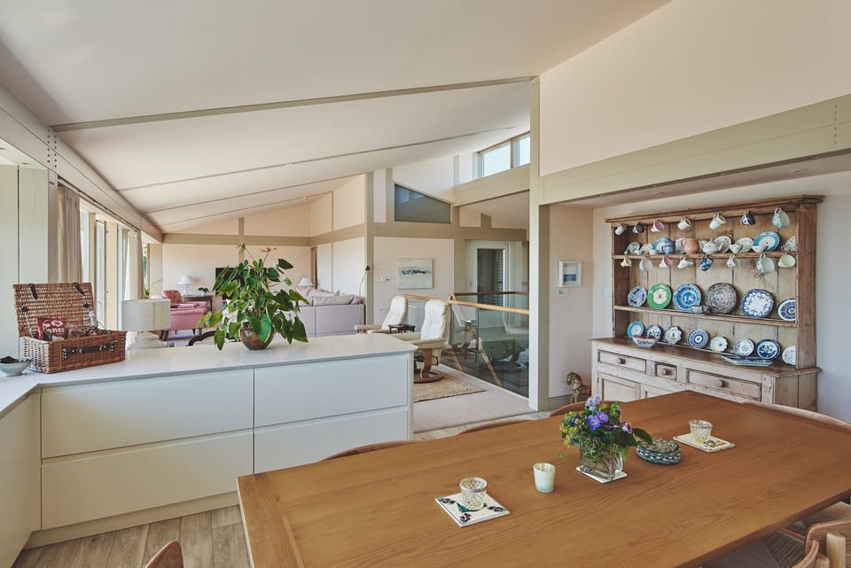 The living room at Beach View, Pembrokeshire