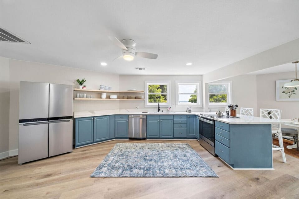Whip up delicious meals in this charming kitchen