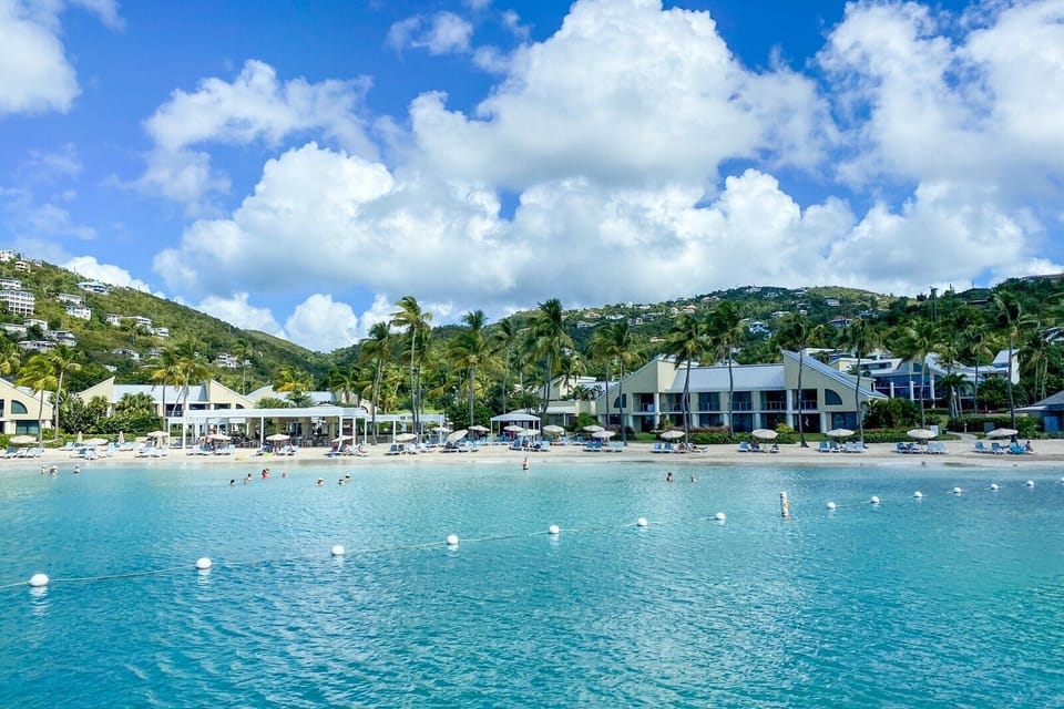 The swimming area in Great Cruz Bay.