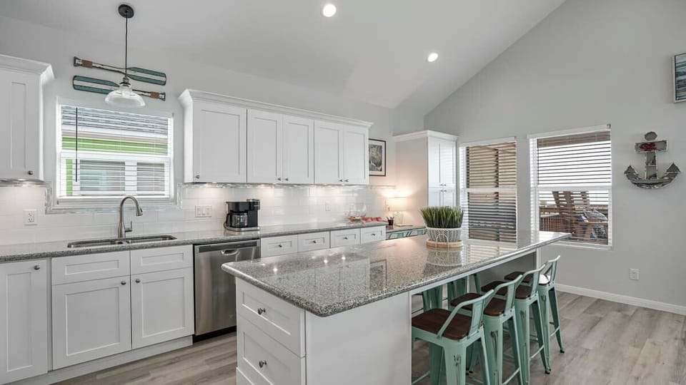 Fully stocked kitchen with all the essentials and more.  