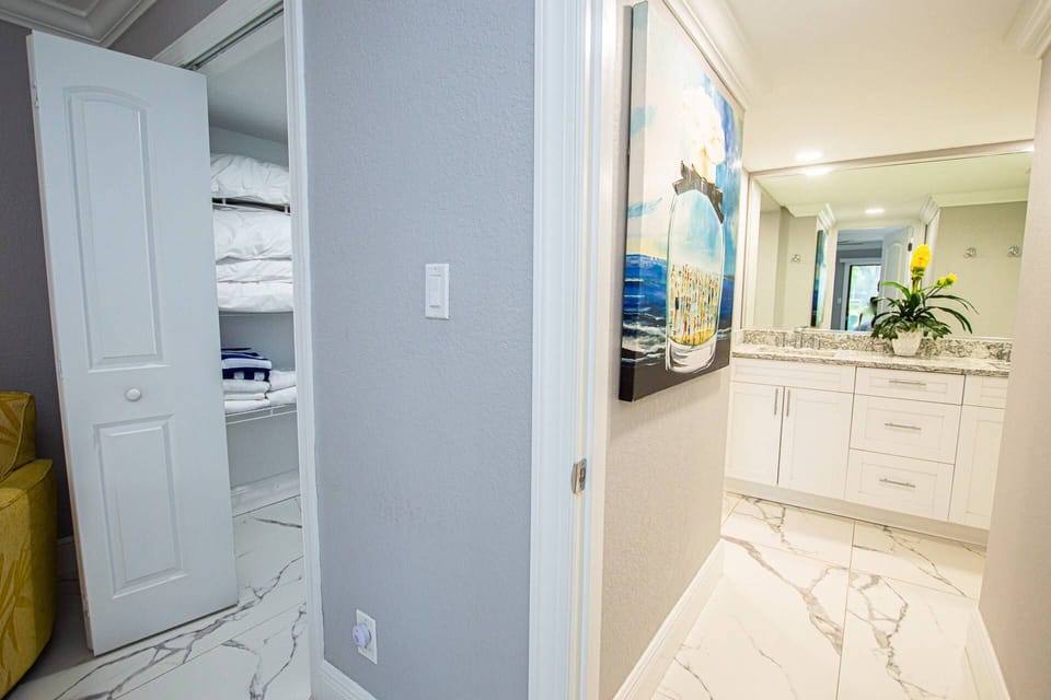 Master closet and entry to master bathroom!