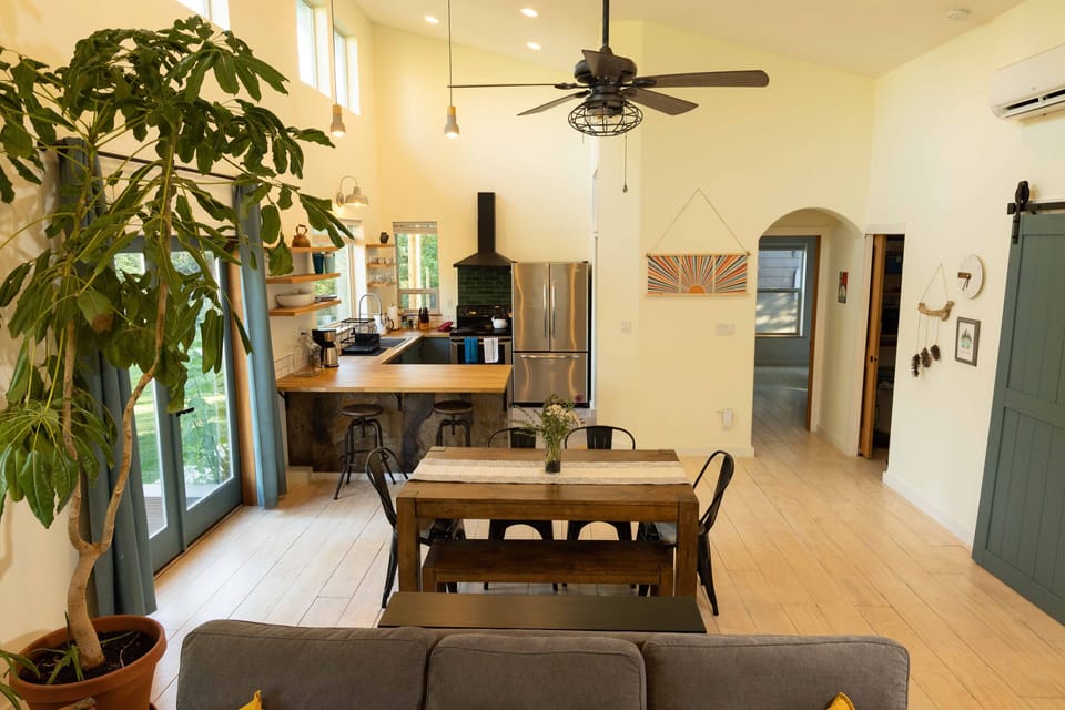 Open concept living.