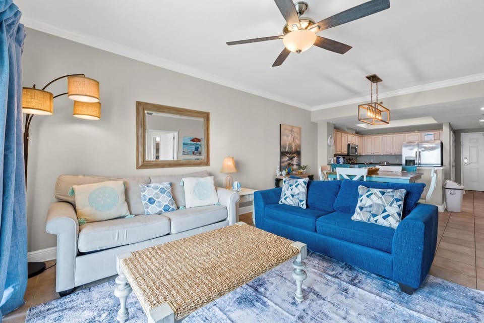 Crystal Shores West 1207 Living Room with Queen Sleeper
