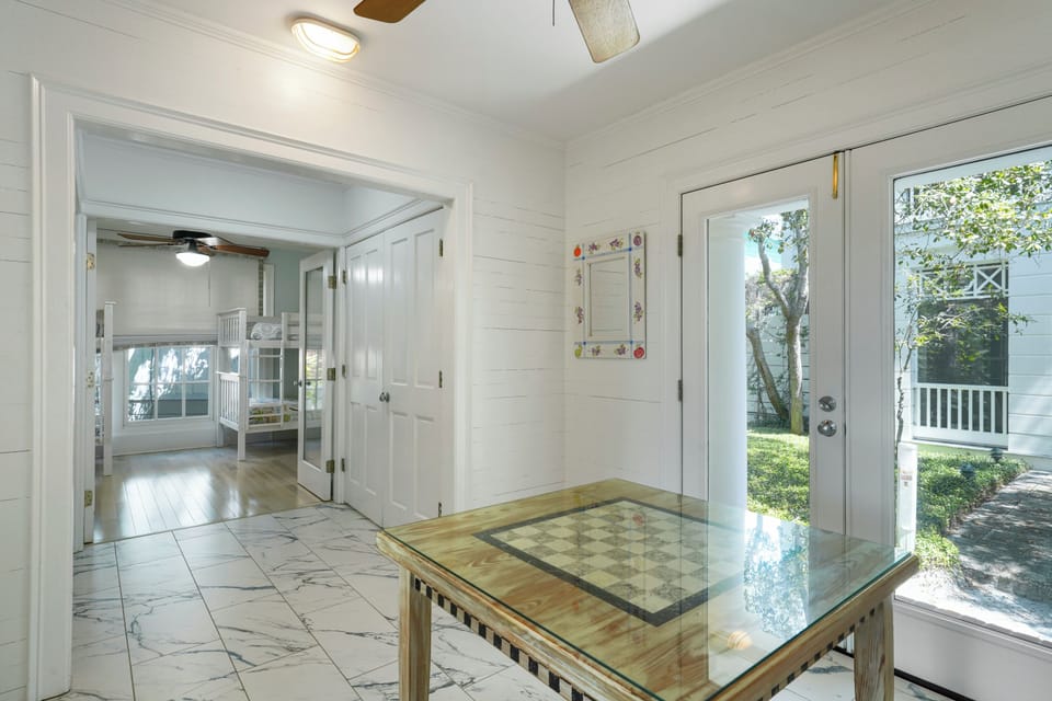 FOYER WITH VIEW INTO ADJACENT BUNK ROOM