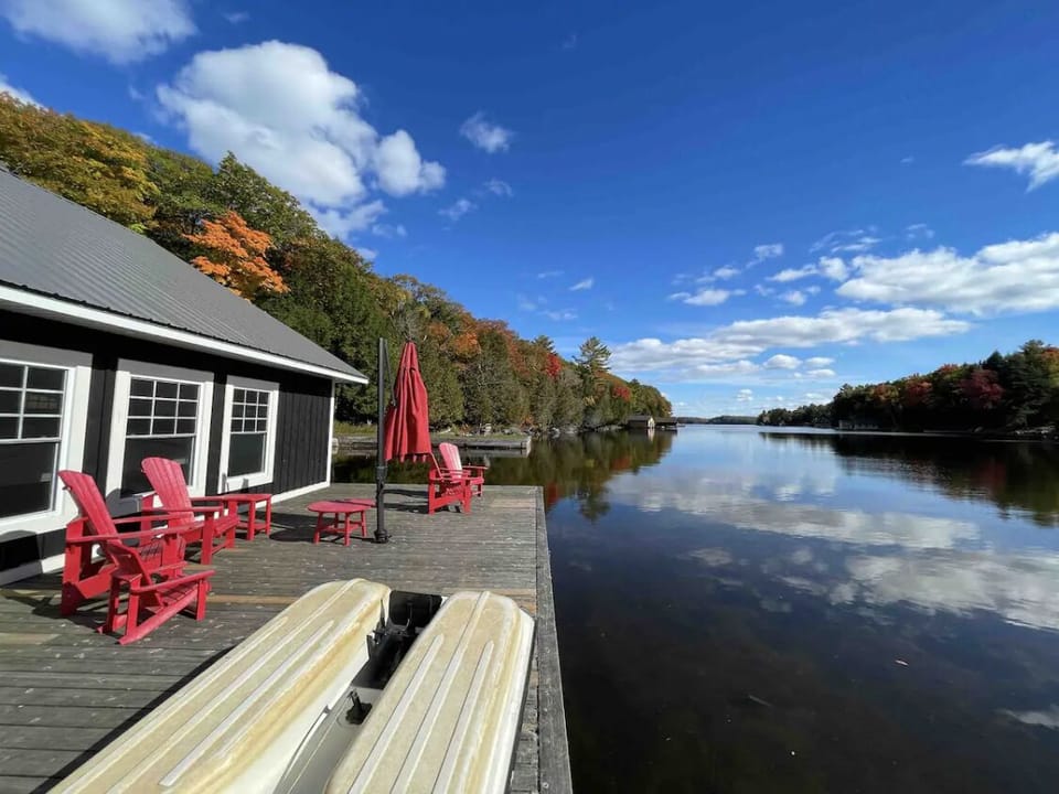 The large boathouse dock