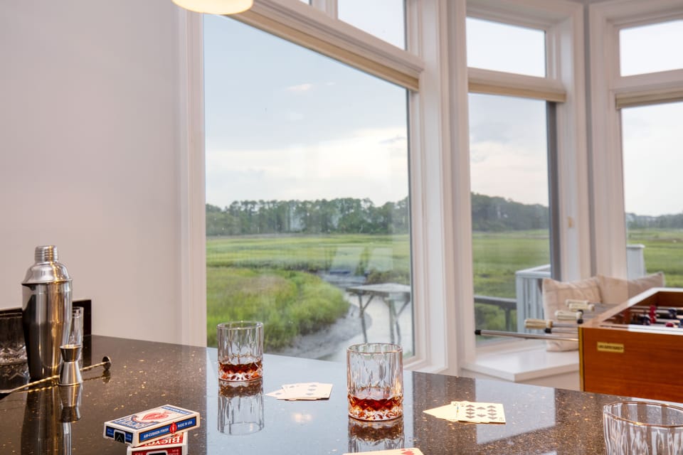 Enjoy the bar in the game room.
