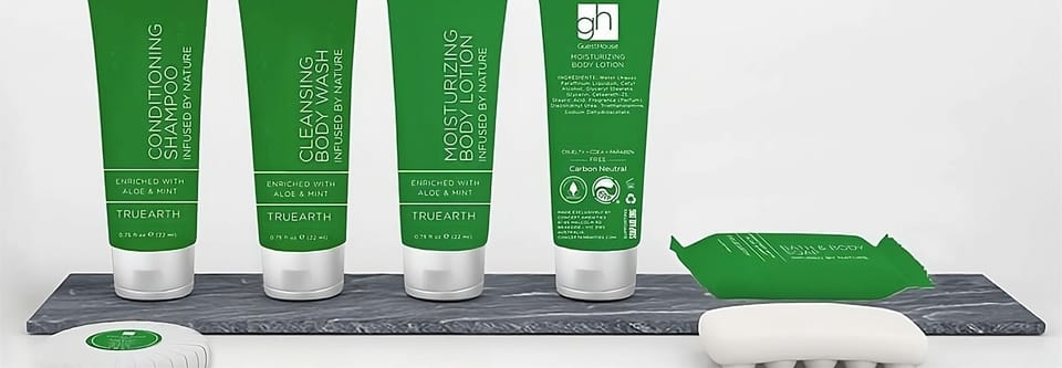 Basic toiletries and towels are provided