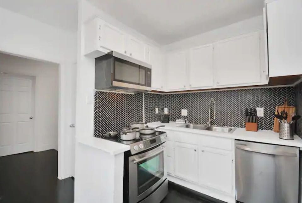 Fully stocked kitchen
