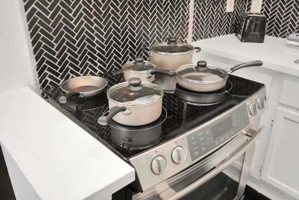 Pots and pans, for you to make your home-cooked meals