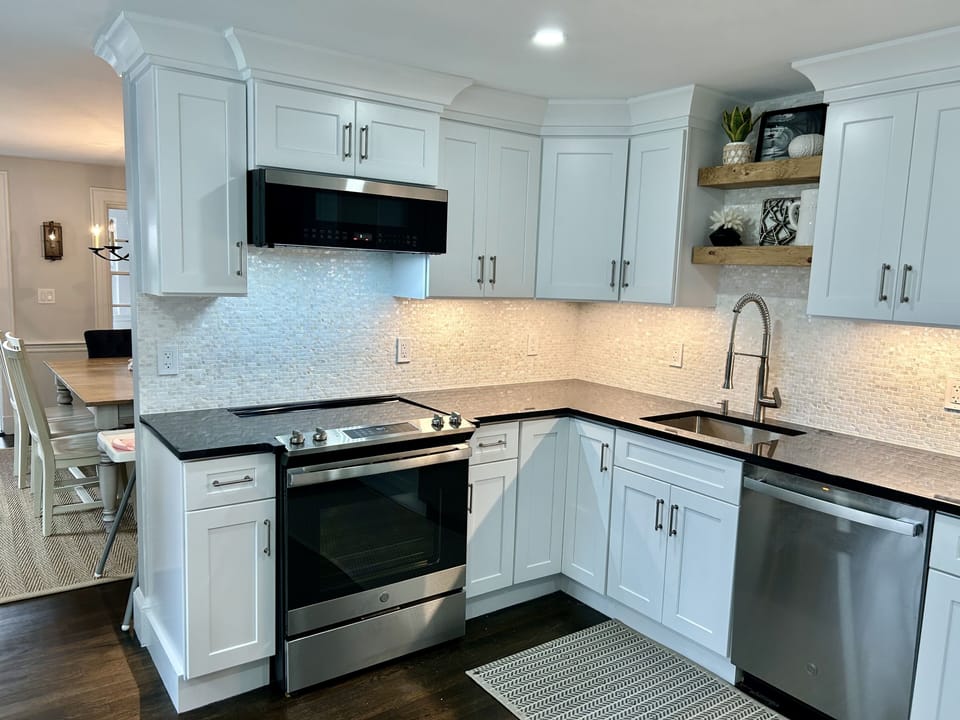 Brand new kitchen just completed!  Stainless, granite & new appliances.