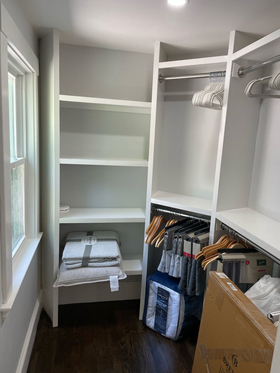 Walk in closet! This is a perfect room for 1st floor seclusion with no stairs. 
