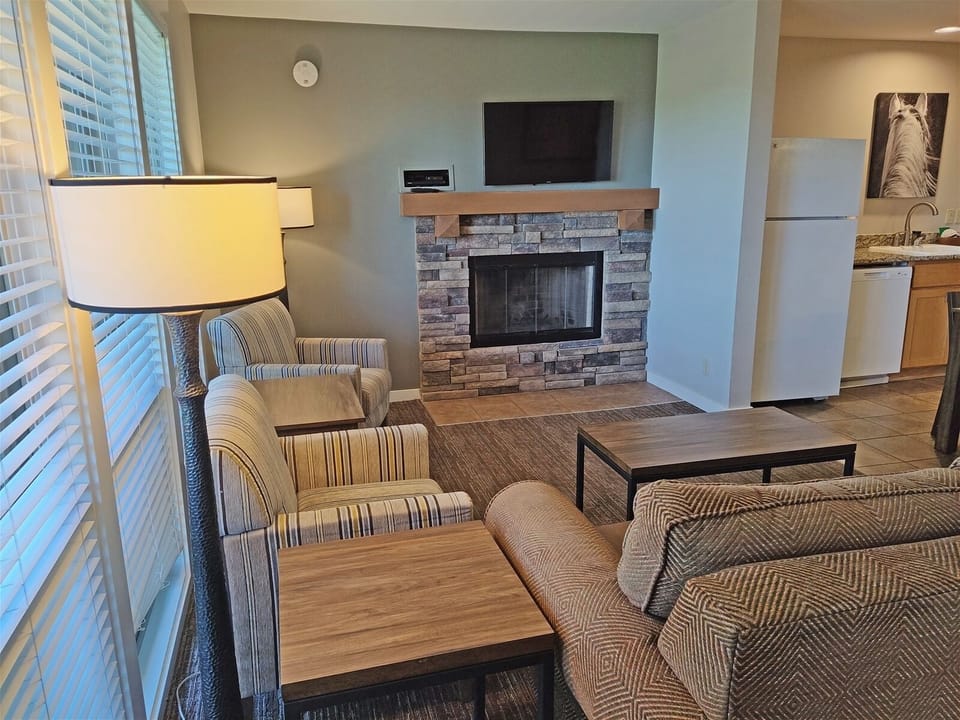 Living area has balcony access