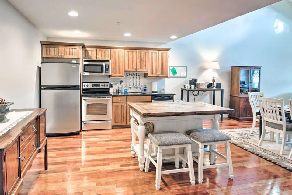 Open Kitchen and Living space- so bright and open!