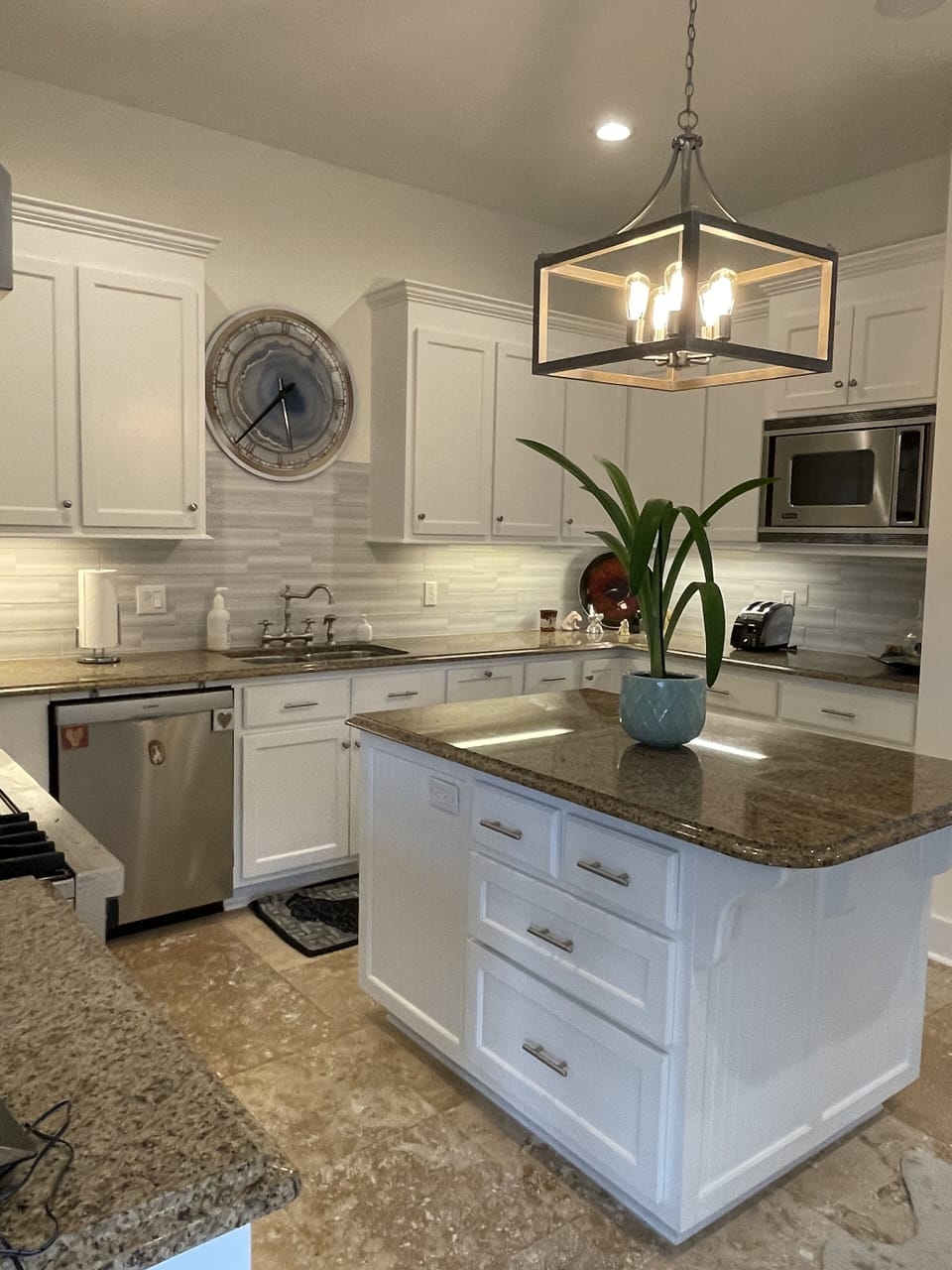 Kitchen has commercial-grade Viking appliances