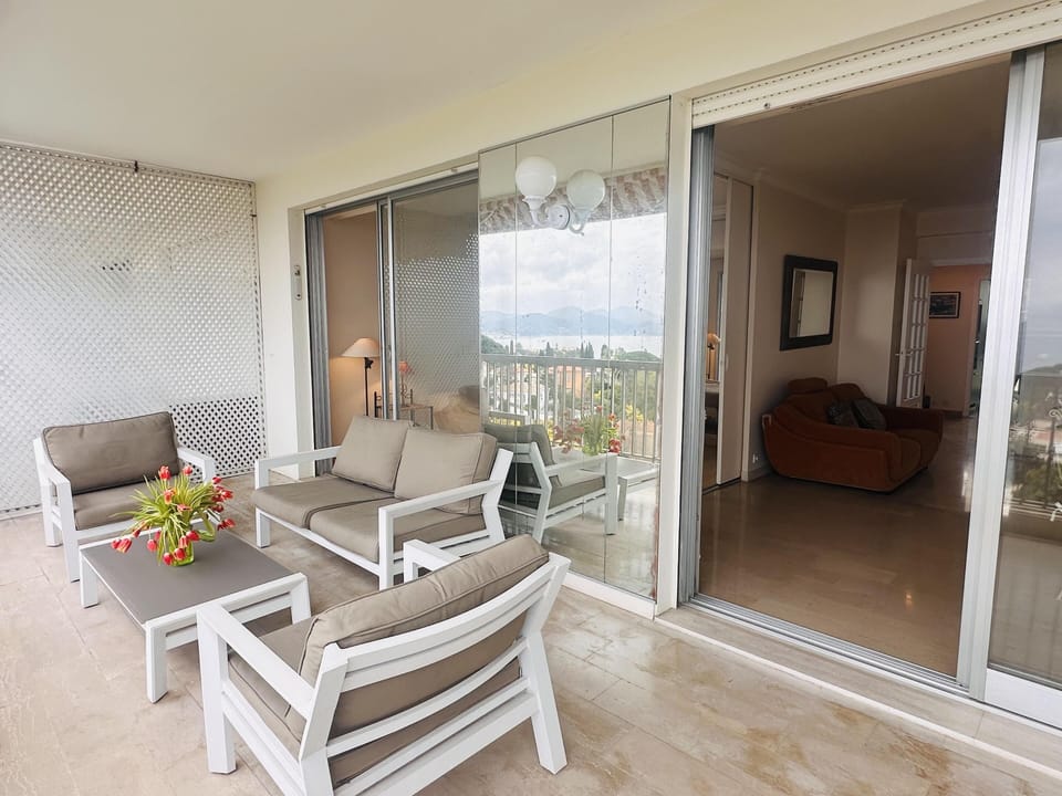 Comfortable seating on the terrace
