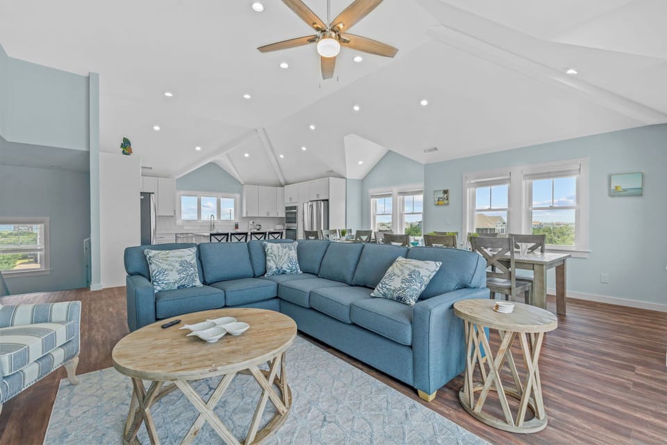 Enjoy each other's company in the great room, taking in the beautiful views or unwinding in front of the TV.