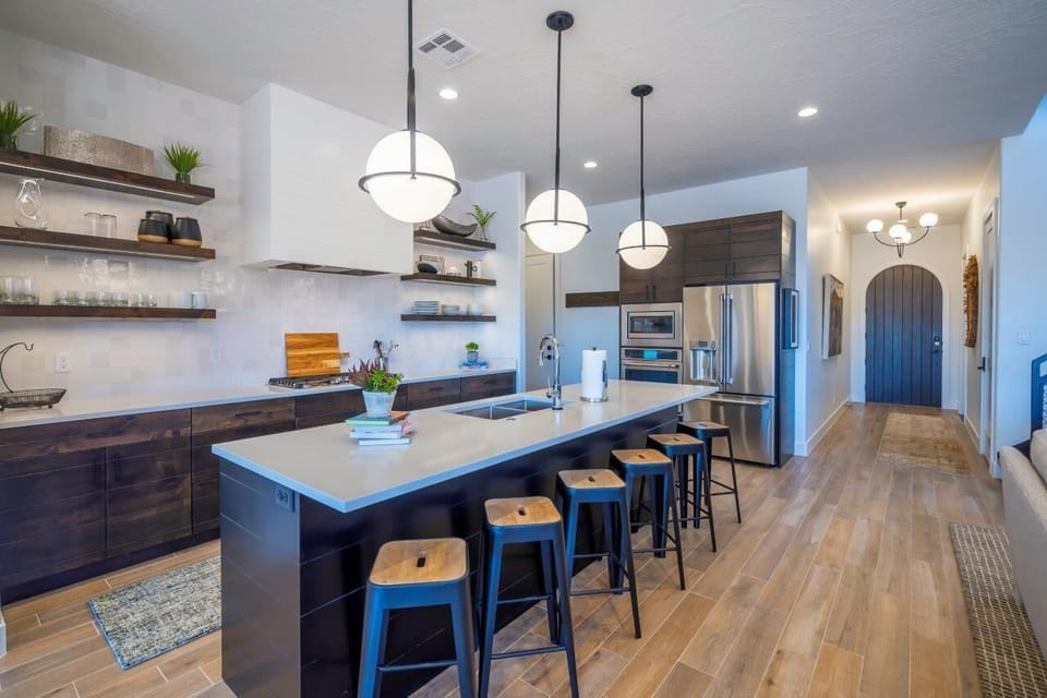 Incredible kitchen with seating for 6 at the island