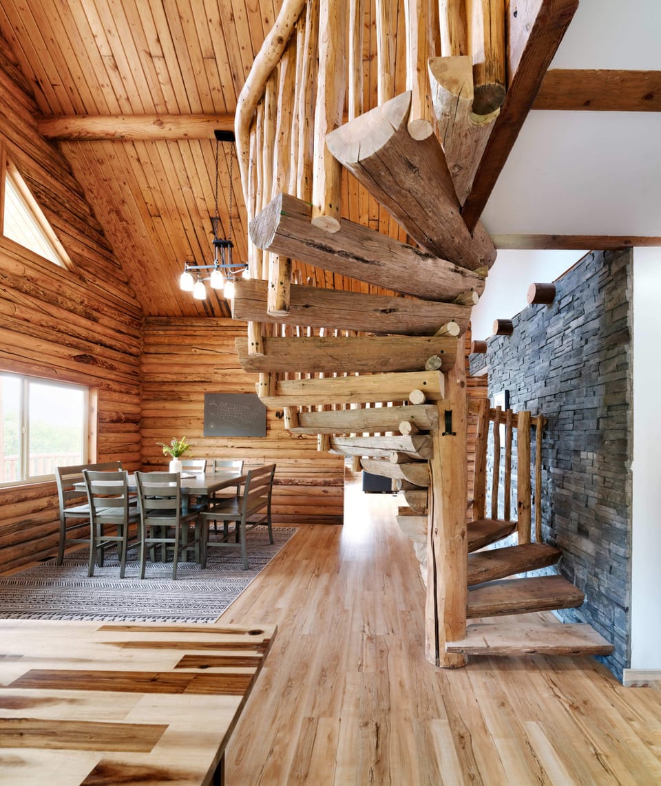Kitchen & Stairs to Loft