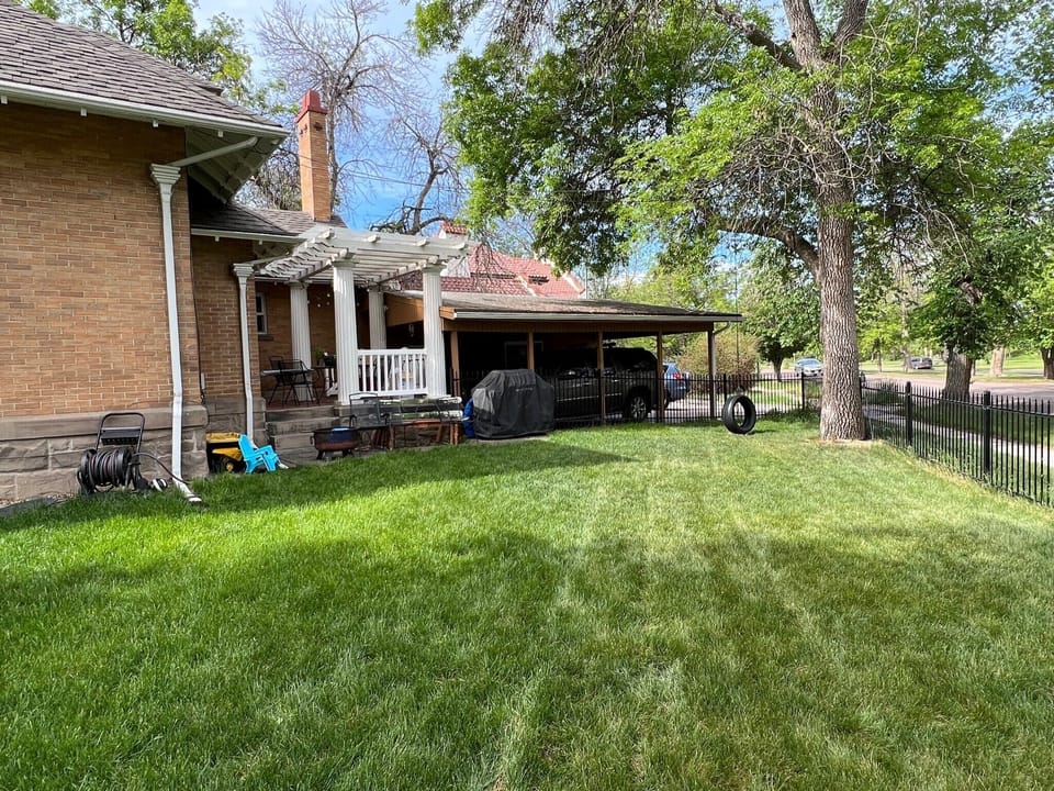 Extra large fenced yard, covered car port. Directly across from Gibson Park. 