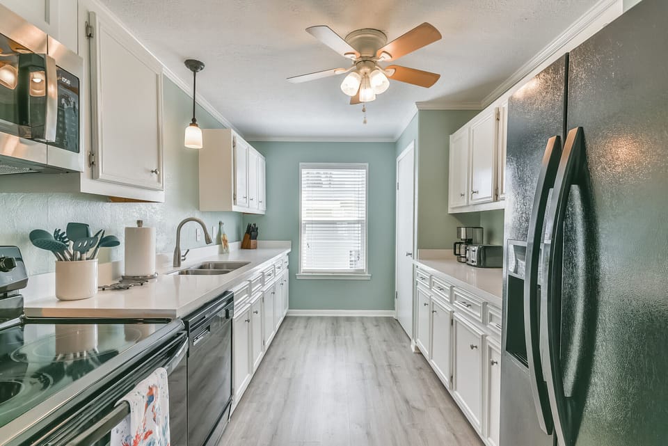 Enjoy cooking together as family in our nice open kitchen.