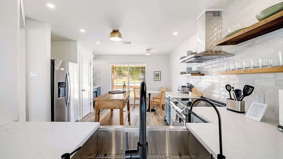 Enjoy stainless steel appliances in this home.