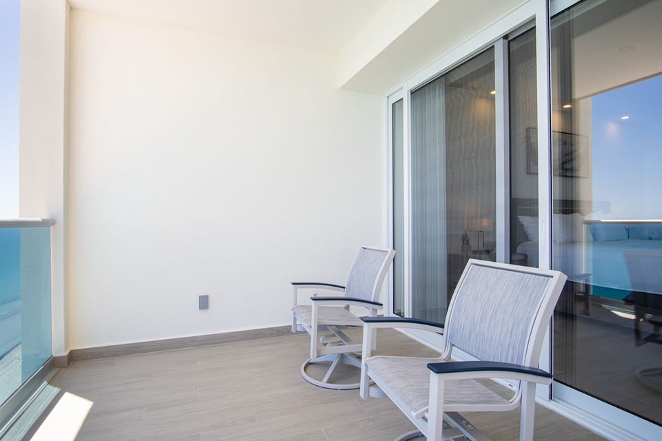 seating on the patio