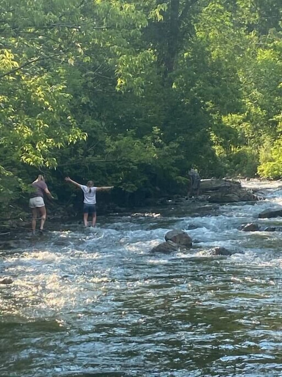 Hiking upstream