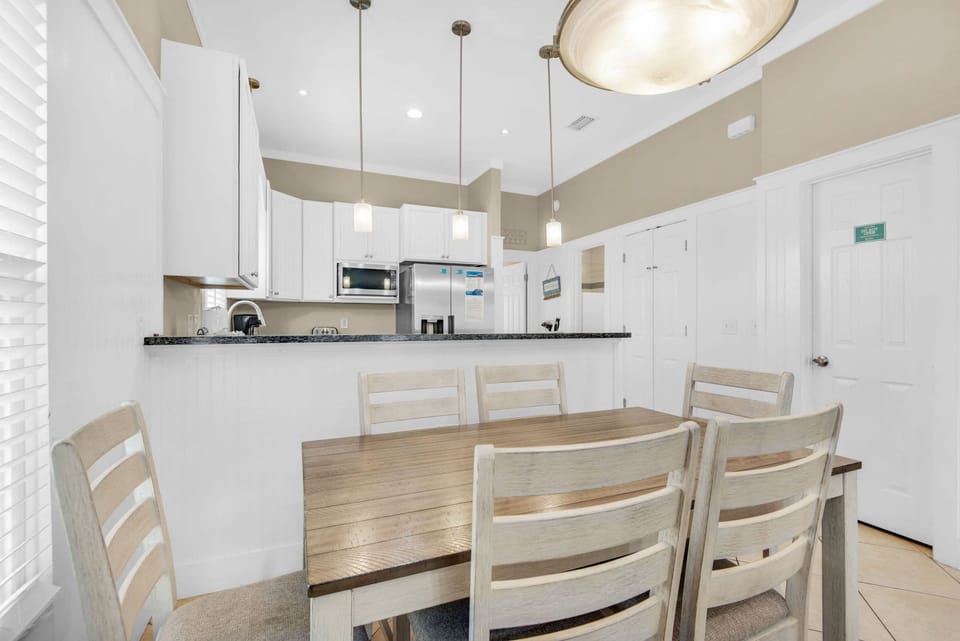 Dining and kitchen