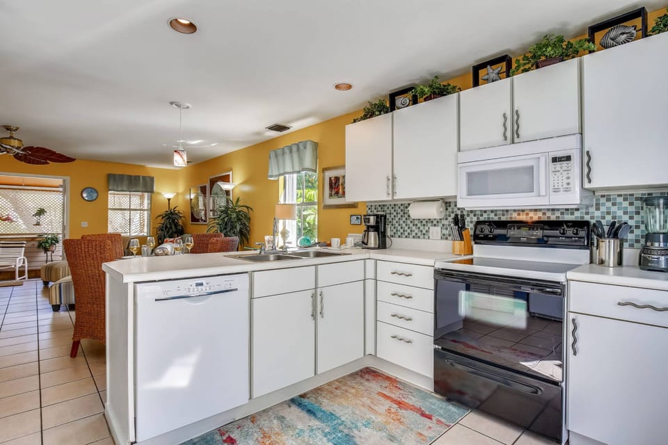 Spacious kitchen.