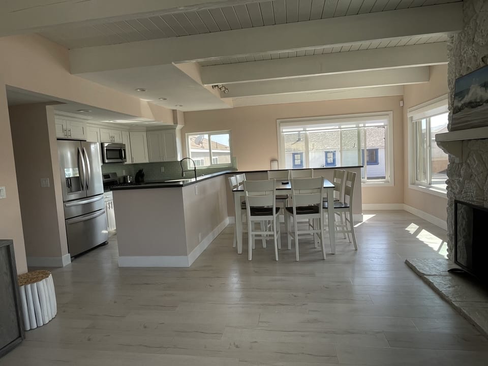 Dining area and kitchen
