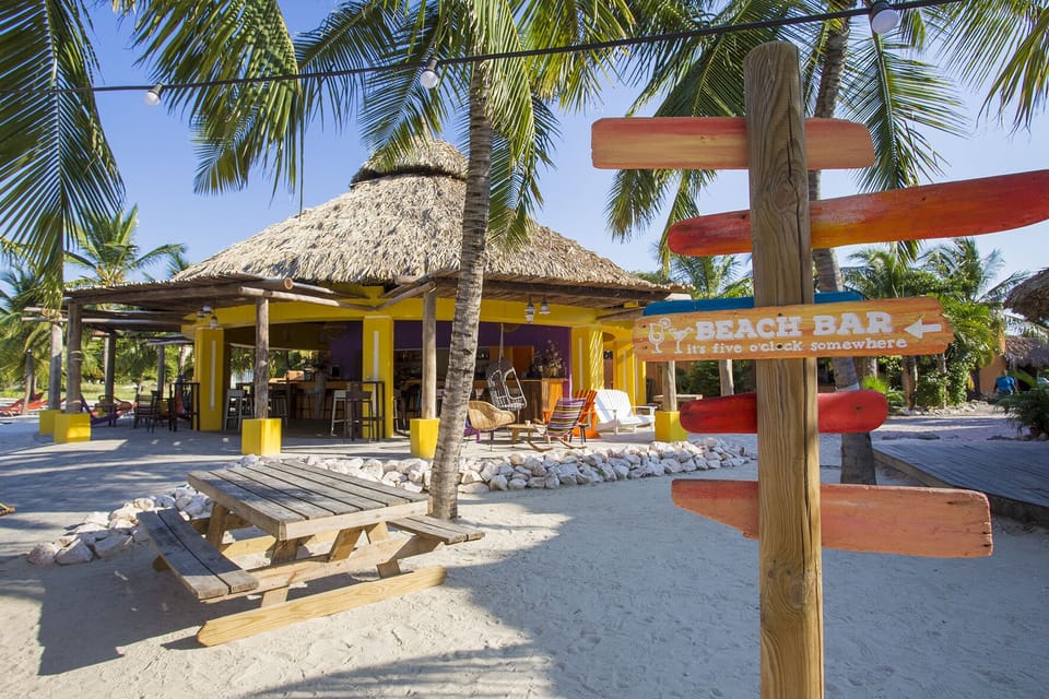 Beach bar at Blue Bay