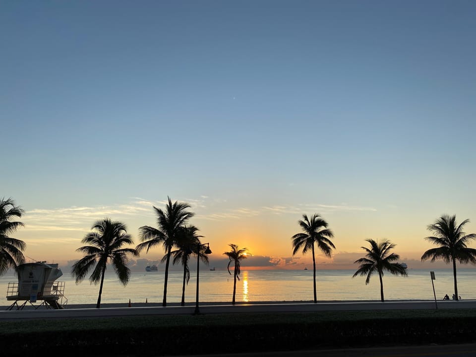It's worth the early walk to the beach. Good morning!